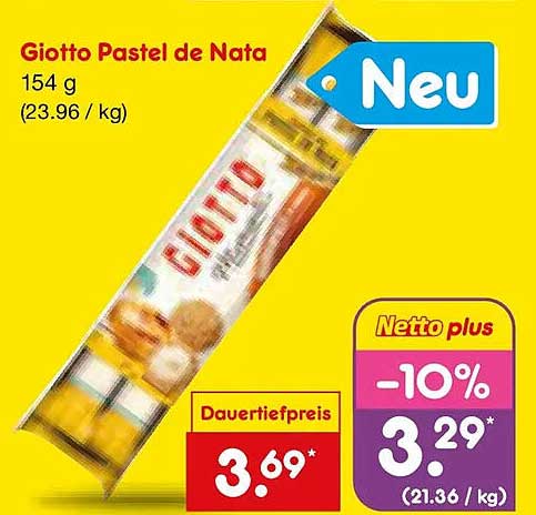 Giotto Pastel de Nata 154 g