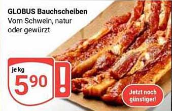 GLOBUS Bauchscheiben Vom Schwein, natur oder gewürzt