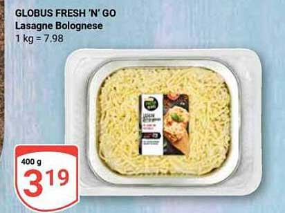 GLOBUS FRESH ’N’ GO Lasagne Bolognese