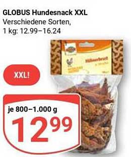 GLOBUS Hundesnack XXL Verschiedene Sorten, 1 kg: 12.99–16.24
