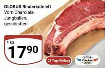 GLOBUS Rinderkotelett Vom Charolais-Jungbullen, geschnitten