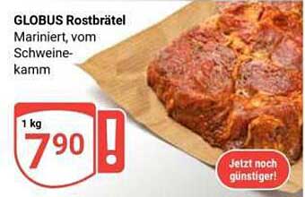 GLOBUS Rostbrätel Mariniert, vom Schweinekamm