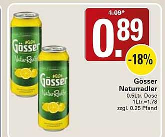 Gösser Naturgold 0,5Ltr. Naturtrübe
