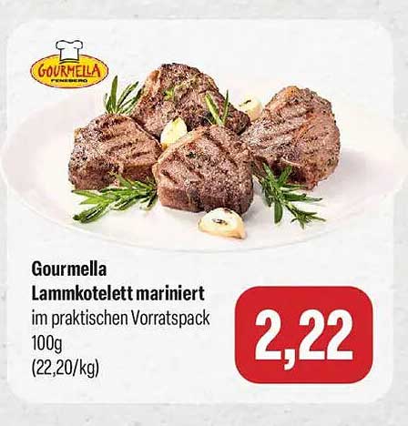 Gourmella Lammkotelett mariniert im praktischen Vorratspack