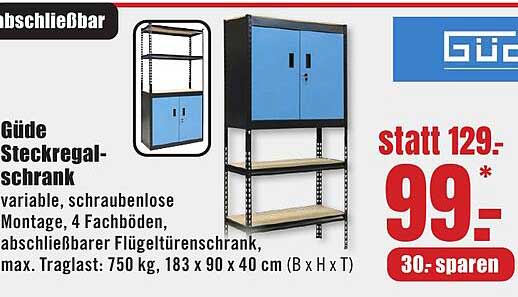Güde Steckregal-schrank