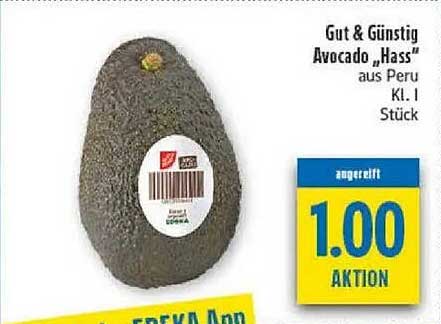 Gut & Guenstig Avocado „Hass“ aus Peru Kl. I Stück