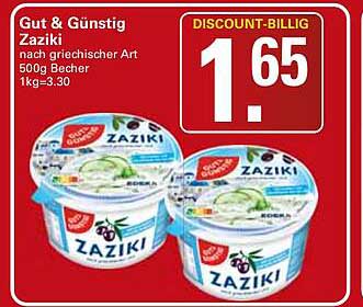 Gut & Günstig Zaziki nach griechischer Art 500g Becher 1kg=3.30