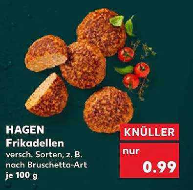 HAGEN Frikadellen versch. Sorten, z. B. nach Bruschetta-Art je 100 g