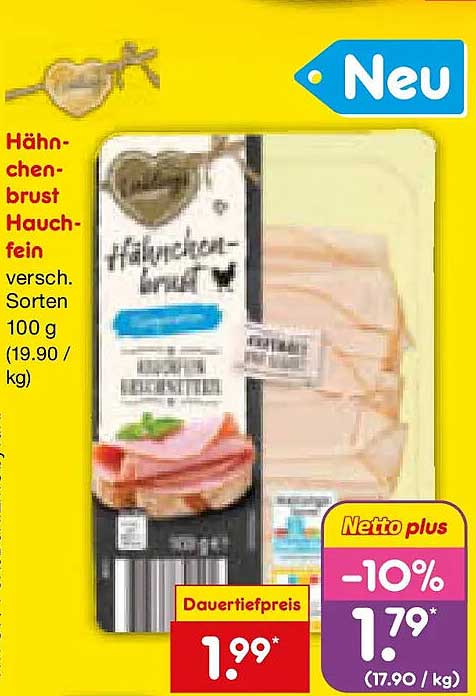 Hähnchenbrust Hauchfein versch. Sorten