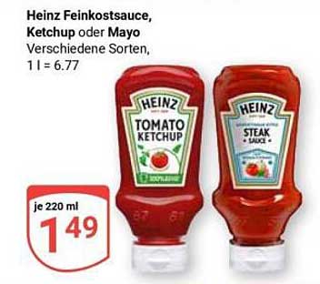 Heinz Feinkostsauce, Ketchup oder Mayo Verschiedene Sorten, 1 l = 6.77