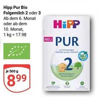 Hipp Pur Bio Folgemilch 2 oder 3