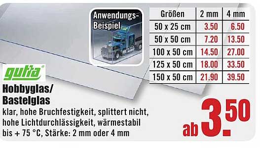 Hobbyglas/ Bastelglas