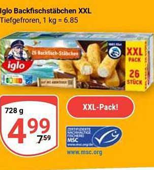 Iglo Backfischstäbchen XXL