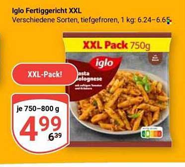 Iglo Fertiggericht XXL