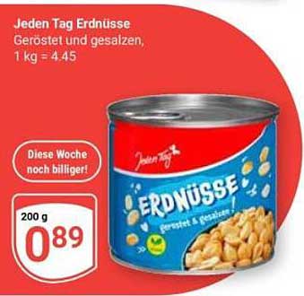 Jeden Tag Erdnüsse