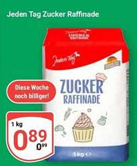 Jeden Tag Zucker Raffinade