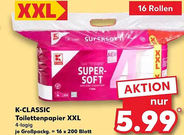 K-CLASSIC Toilettenpapier XXL