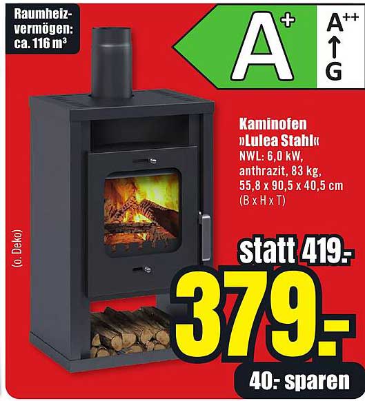 Kaminofen »Lulea Stahl«