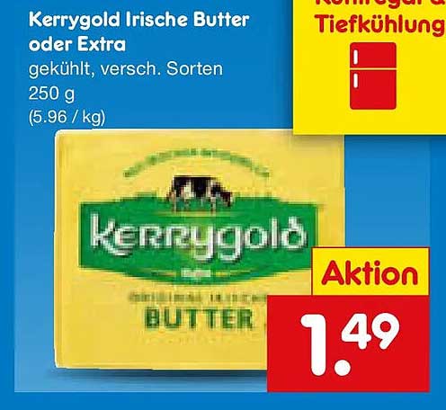 Kerrygold Irische Butter oder Extra