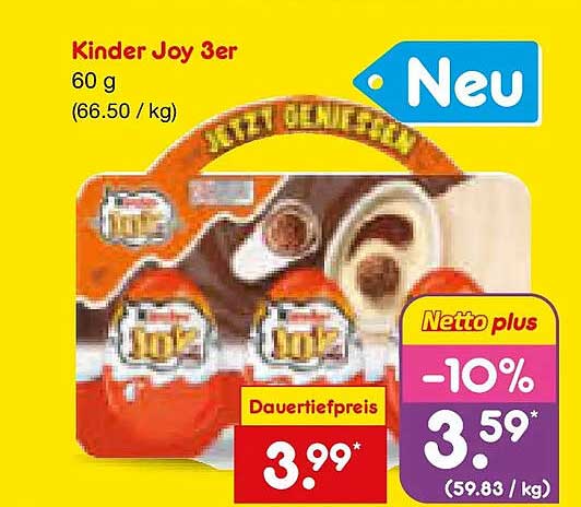 Kinder Joy 3er 60 g