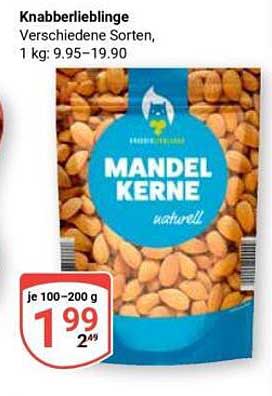 Knabberlieblinge Verschiedene Sorten, 1 kg: 9.95-19.90 MANDEL KERNE naturell