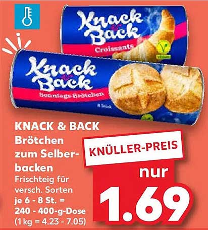 KNACK & BACK Brötchen zum Selberbacken