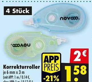 Korrekturroller je 6 mm x 3 m