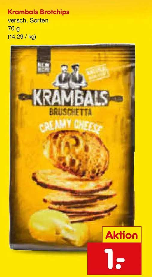 Krambals Brotchips versch. Sorten 70 g