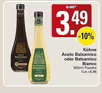 Kühne Aceto Balsamico oder Balsamico Bianco