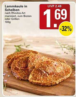 Lammkeule in Scheiben