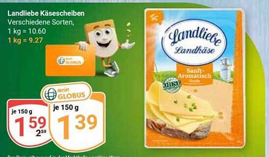 Landliebe Käsescheiben Verschiedene Sorten
