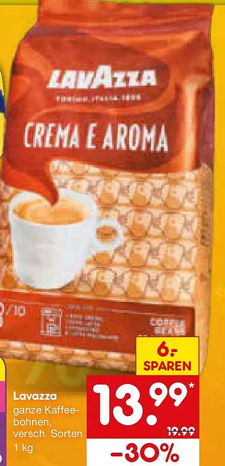 Lavazza ganze Kaffeebohnen, versch. Sorten, 1 kg