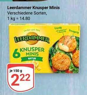 Leerdammer Knusper Minis Verschiedene Sorten, 1 kg = 14.80