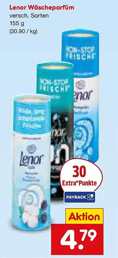 Lenor Wäscheparfüm versch. Sorten 155 g (30.90 / kg)
