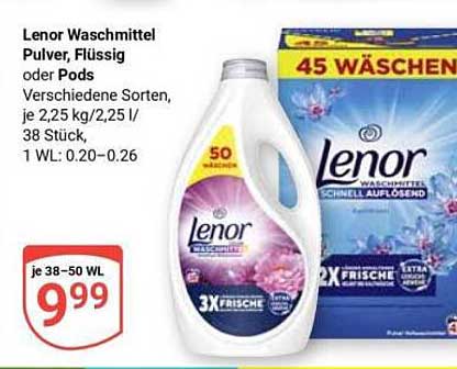 Lenor Waschmittel Pulver, Flüssig oder Pods