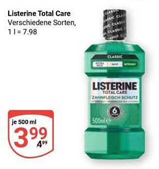 Listerine Total Care Verschiedene Sorten, 1 l = 7.98