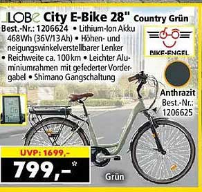 LOBE City E-Bike 28" Country Grün