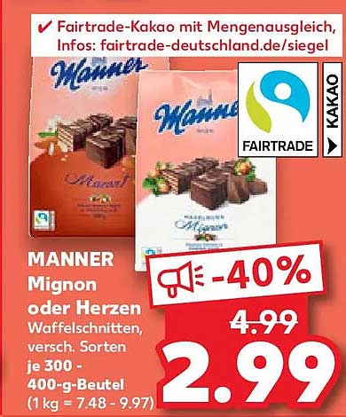 MANNER Mignon oder Herzen