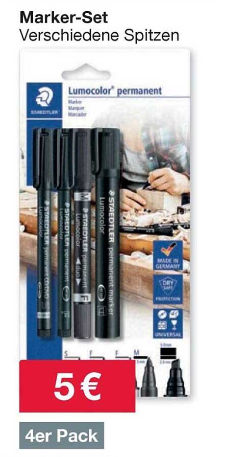 Marker-Set Verschiedene Spitzen