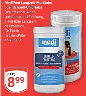 MediPool Langzeit-Multitabs oder Schnell-Chlortabs