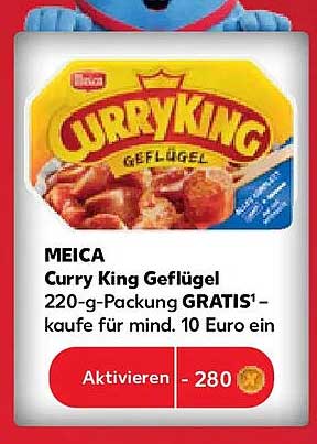 MEICA Curry King Geflügel 220-g-Packung GRATIS! – kaufe für mind. 10 Euro ein