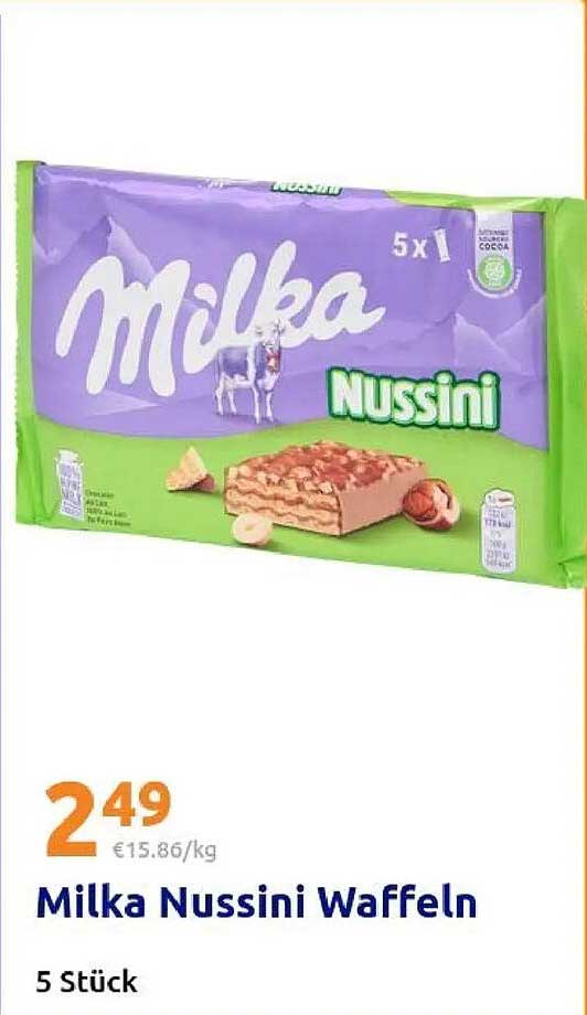 Milka Nussini Waffeln 5 Stück