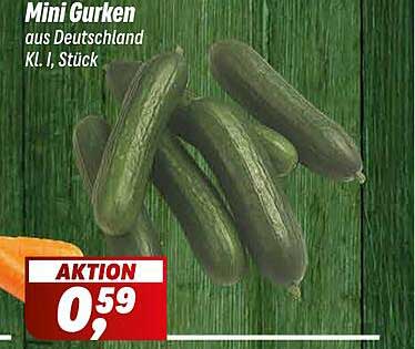 Mini Gurken aus Deutschland Kl. I, Stück