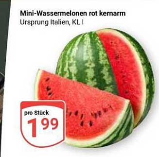 Mini-Wassermelonen rot kernarm