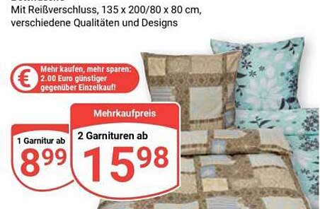 Mit Reißverschluss, 135 x 200/80 x 80 cm, verschiedene Qualitäten und Designs