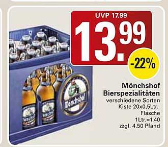 Mönchshof Bierspezialitäten