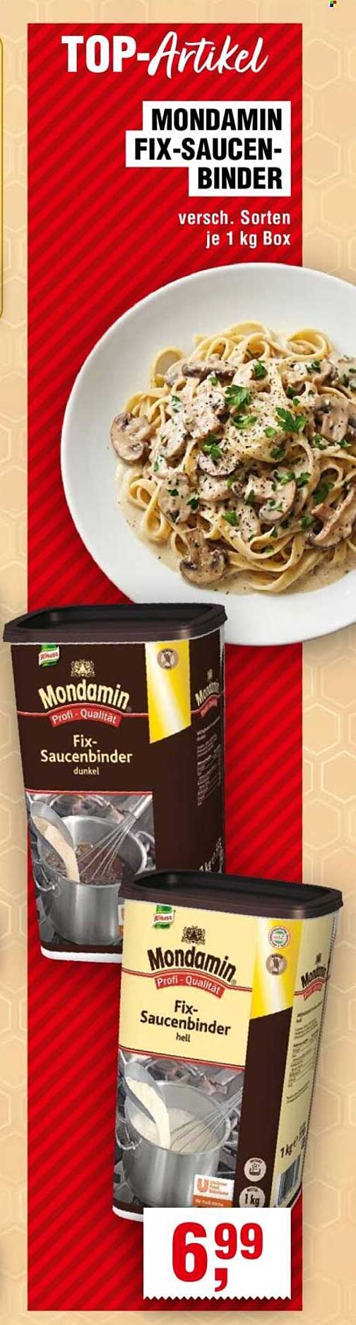 MONDAMIN FIX-SAUCEN-BINDER versch. Sorten je 1 kg Box