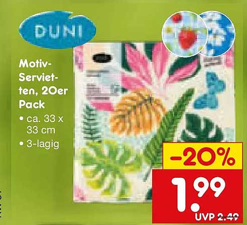 Motiv-Servietten, 20er Pack