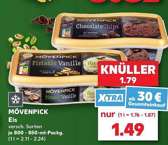 MÖVENPICK Eis versch. Sorten je 800 - 850-ml-Packg.