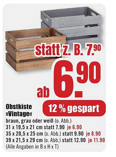 Obstkiste „Vintage“